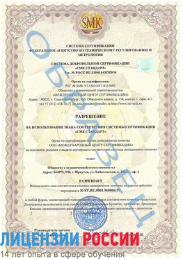 Образец разрешение Тобольск Сертификат ISO 50001